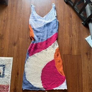 Forever 21 Multicolor Knit Midi Dress